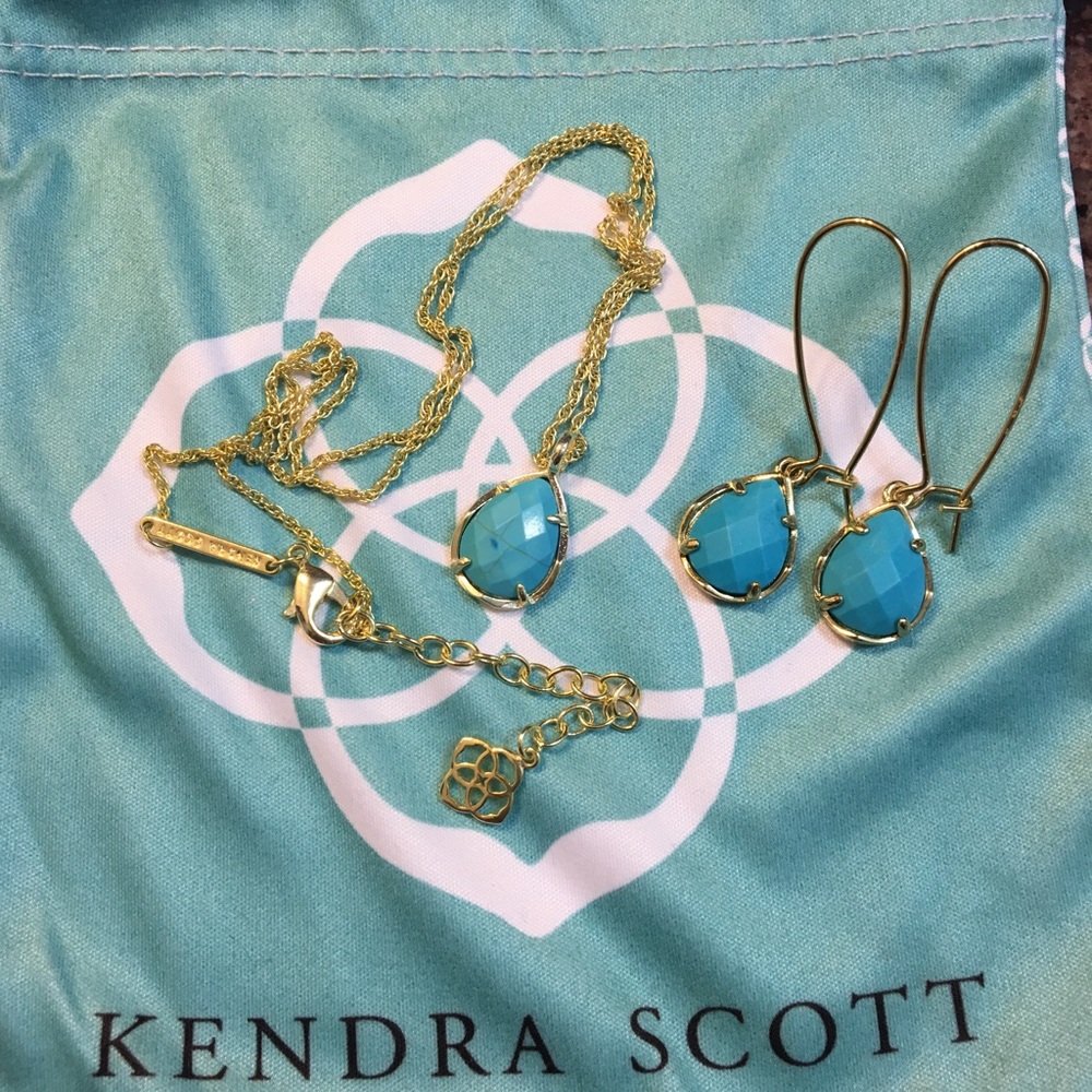 Kendra Scott Dee And Kiri Turquoise Set